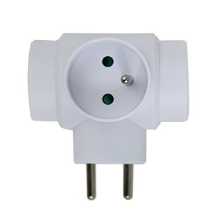 ESPERANZA ROZGAŁĘŹNIK ELEKTRYCZNY 3 GNIAZDA BIAŁY ELK302W
