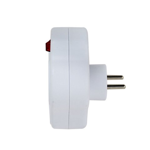 ESPERANZA ROZGAŁĘŹNIK ELEKTRYCZNY 3 GNIAZDA Z WYŁĄCZNIKIEM BIAŁY ELK304W
