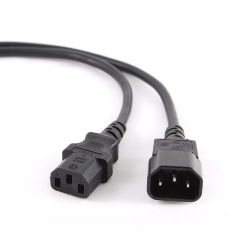 Kabel GEMBIRD PC-189 (C13 / IEC C13 / IEC 320 C13 - C14 ; 1,8m; kolor czarny)