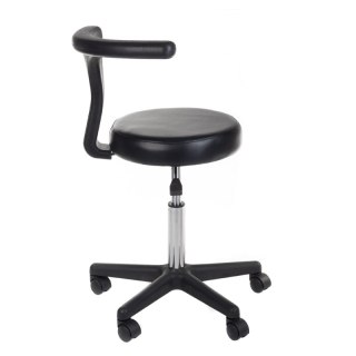 Taboret medyczny + podłokietnik NG-CH049 czarny