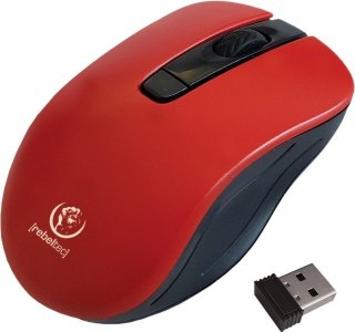Mysz bezprzewodowa STAR 800/1000/1600 DPI czerwona