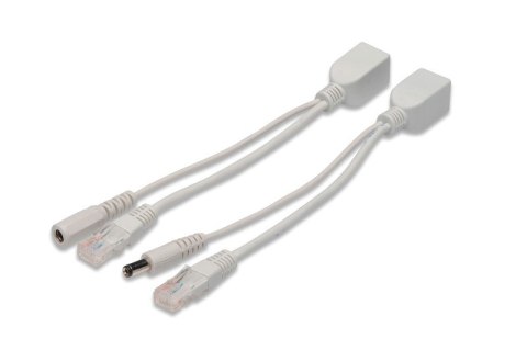 Zestaw pasywnych kabli PoE FastEthernet 10/100Mbps DC 5.5mm/2.1mm