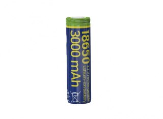Akumulator litowo-jonowy typ 18650 (10C), 3.7V, 3000mAh z płaskimi biegunami