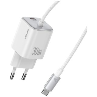 Ładowarka sieciowa JC Series CC264 30W GaN Fast Charge wbudowany kabel USB-C biała