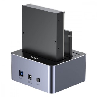 Stacja klonująca dyski 2,5/3,5 USB 5 Gbps; Y-3026GY01-EU