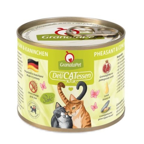 GranataPet DeliCatessen bażant i królik karma mokra dla kota 200g