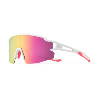 Okulary rowerowe polaryzacyjne dla dzieci z filtrem UV - białe ROCKBROS