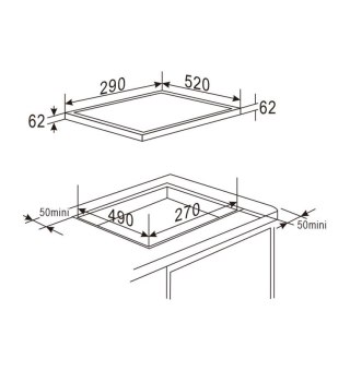 Płyta indukcyjna MPM-30-IM-12/N 30cm