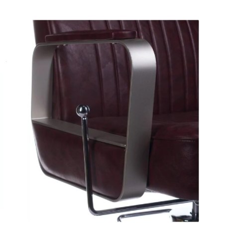 Fotel barberski HOMER BH-31237 Brązowy