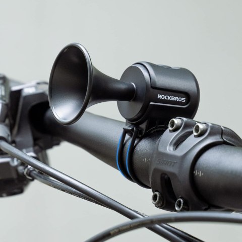 Dzwonek rowerowy elektroniczny 120 dB - czarny ROCKBROS