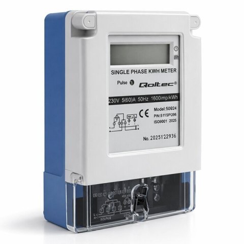 Jednofazowy miernik zużycia energii | 230V | 5(60)A | LCD