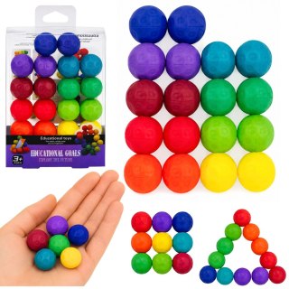 Kulki Antystresowe Manipulacyjne Gra Logiczna Zręcznościowa Kolorowe LEAN TOYS