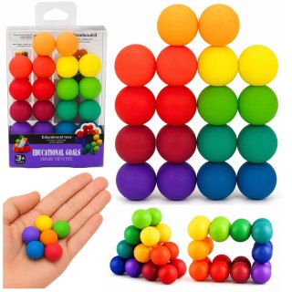 Kulki Manipulacyjne Antystresowe Gra Logiczna Zręcznościowa Kolorowe LEAN TOYS