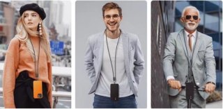 Kabel 2w1 USB C smycz 1.2 m czarny TB