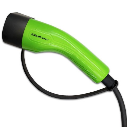 Mobilna ładowarka do samochodu EV z regulacją 2w1 Typ2 | 3.5kW | 230V | WiFi | LCD | Przenona | Wallbox | 5m Qoltec