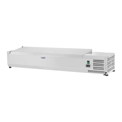 Nadstawa chłodnicza ze stalową pokrywą 6x GN1/4 140cm Royal Catering