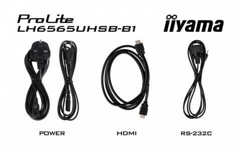 *IIYAMA 65'LH6565UHSB-B1, 24/7,IPS,ANDROID.11,4K,800cd, iiSignage2, SDM, 2x HDMI, DP, 2x USB,2x 10W, RJ45, WiFi, 4/32GB, PIO