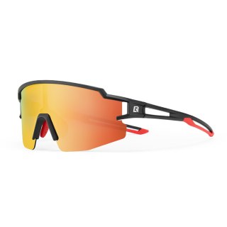 Okulary rowerowe polaryzacyjne dla dzieci z filtrem UV - czarne ROCKBROS