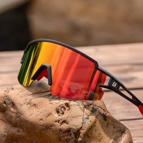 Okulary rowerowe polaryzacyjne dla dzieci z filtrem UV - czarne ROCKBROS