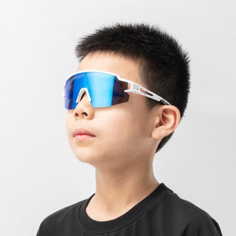 Okulary rowerowe polaryzacyjne dla dzieci z filtrem UV - czarne ROCKBROS