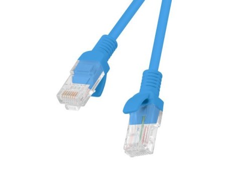 Kabel UTP Lanberg PCU5-10CC-0025-B (RJ45 - RJ45 ; 0,25m; UTP; kat. 5e; kolor niebieski)