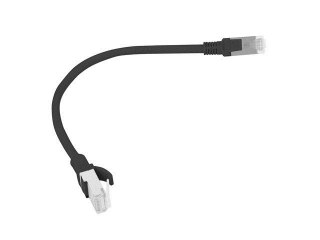 Kabel UTP Lanberg PCU5-10CC-0025-BK (RJ45 - RJ45 ; 0,25m; UTP; kat. 5e; kolor czarny)