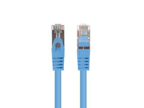 PATCHCORD KAT.6 UTP 0.25M NIEBIESKI FLUKE PASSED LANBERG 10-PACK
