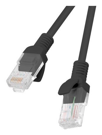 Patchcord UTP Lanberg PCU6-10CC-0100-BK (RJ45 - RJ45 ; 1m; UTP; kat. 6; kolor czarny)