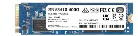 Dysk SSD Synology Plus Series 400GB M.2 (22x80) NVMe PCIe 3.0x4 SNV3410-400G (DWPD 0.7)