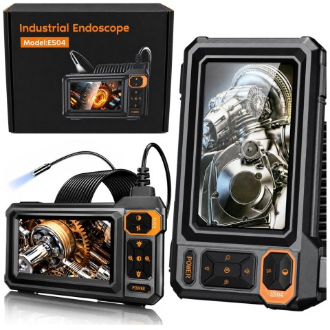 Kamera Przewodowa Inspekcyjna Endoskop 8 Diod LED LCD 4,3'' IP67 LEAN