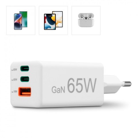 Ładowarka sieciowa 65W Gan PD/QC Hama