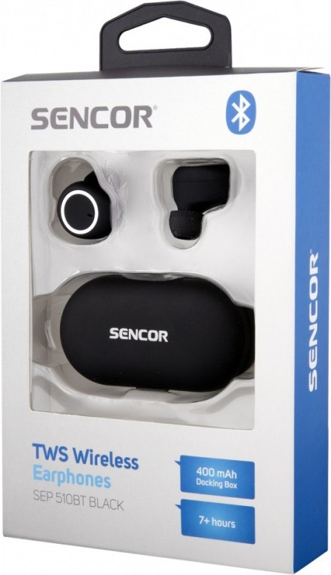 Słuchawki bluetooth douszne SEP 510BT BK TWS Sencor