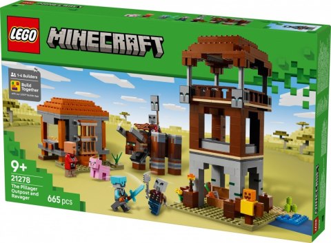 Klocki Minecraft 21278 Kryjówka rozbójników i dewastatorów