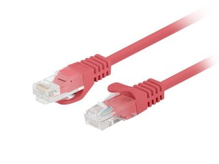 PATCHCORD KAT.5E UTP 0.25M CZERWONY FLUKE PASSED LANBERG 10-PACK