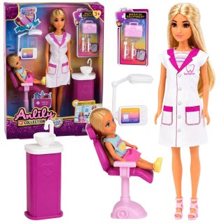 Lalka Anlily Dentystka Gabinet Krzesło Dentystyczne Akcesoria Zestaw LEAN Toys