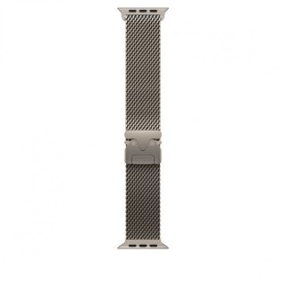 Bransoleta mediolańska z tytanu w kolorze naturalnym do koperty 49 mm - rozmiar M