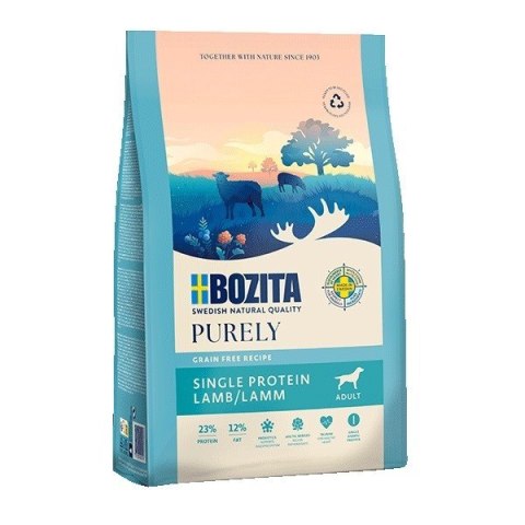 BOZITA Purely jagnięcina bezzbożowa i hipoalergiczna karma dla psa 2,5 kg