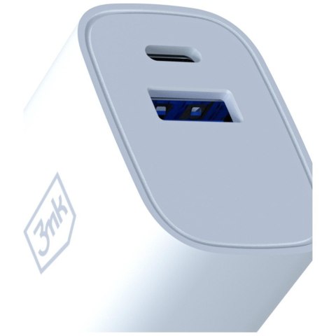Ładowarka sieciowa 30W USB-A USB-C PD3.0 QC4+ FlowPower biała