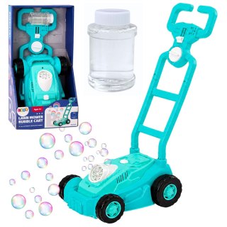 Maszyna Do Baniek Mydlanych Kosiarka Jeździk z Rączką Niebieski LEAN Toys