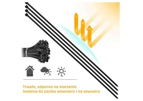 Opaski Zaciskowe Kablowe Do Kabli Ziperki Trytki Trytytki 250x1.2 MM LEAN