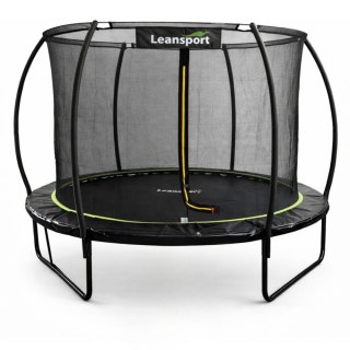 Trampolina Ogrodowa LEAN Z Siatką Wewnętrzną Czarno-Zielona 183CM 6FT LEAN Sport