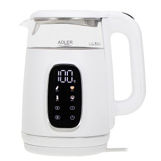 Czajnik elektryczny ADLER AD 1305 biało-srebrny