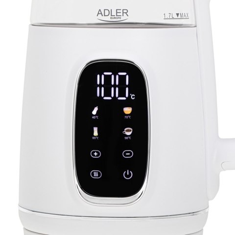 Czajnik elektryczny ADLER AD 1305 biało-srebrny