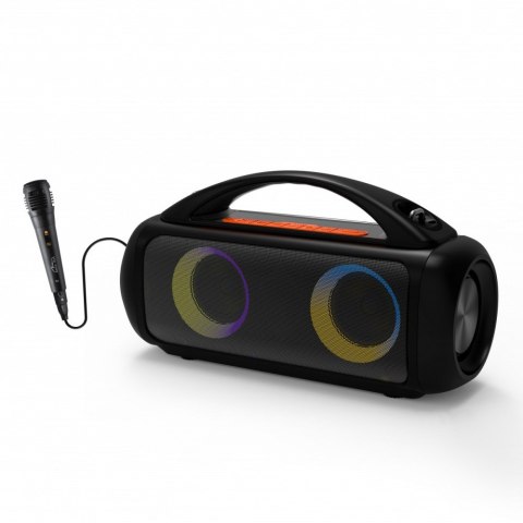 Głośnik POWER AUDIO PRO MT3184 Karaoke/Bluetooth 5.3/TWS/MP3/MicroSD/USB/Jack 6.3/AUX/Equalizer/USB-C/IPX5/RGB/16h/RMS 60W/PMPO  Media-Tech