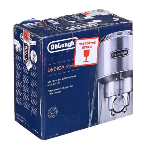 Ekspres kolbowy DeLonghi Dedica Style EC 685.M (1350W; kolor srebrny) (OUTLET)