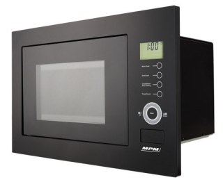 Kuchenka mikrofalowa do zabudowy MPM-25-KMI-01 czarna, poj. 25L, 900W, czyszczenie parowe