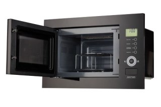 Kuchenka mikrofalowa do zabudowy MPM-25-KMI-01 czarna, poj. 25L, 900W, czyszczenie parowe