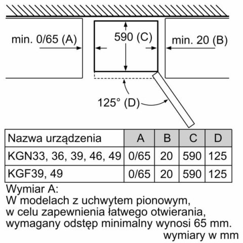 Chłodziarko-zamrażarka BOSCH KGN39VIEB