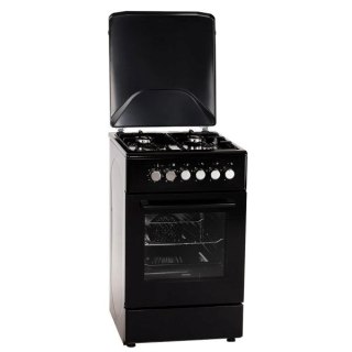 Kuchnia gazowo-elektryczna MPM MPM-56-KGM-12B | termoobieg | grill | czarny
