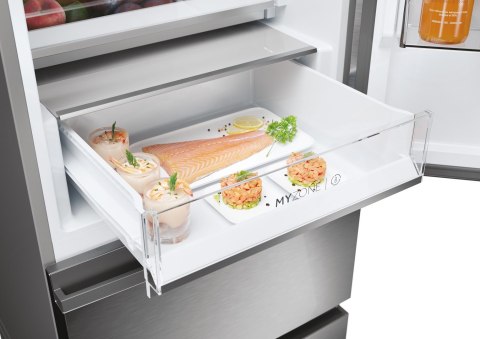 Lodówka Multi Door HAIER HTW5620DNMG Seria 5 Total No Frost 205 cm | FreshZone | MultiFlow | WiFi hOn | inox